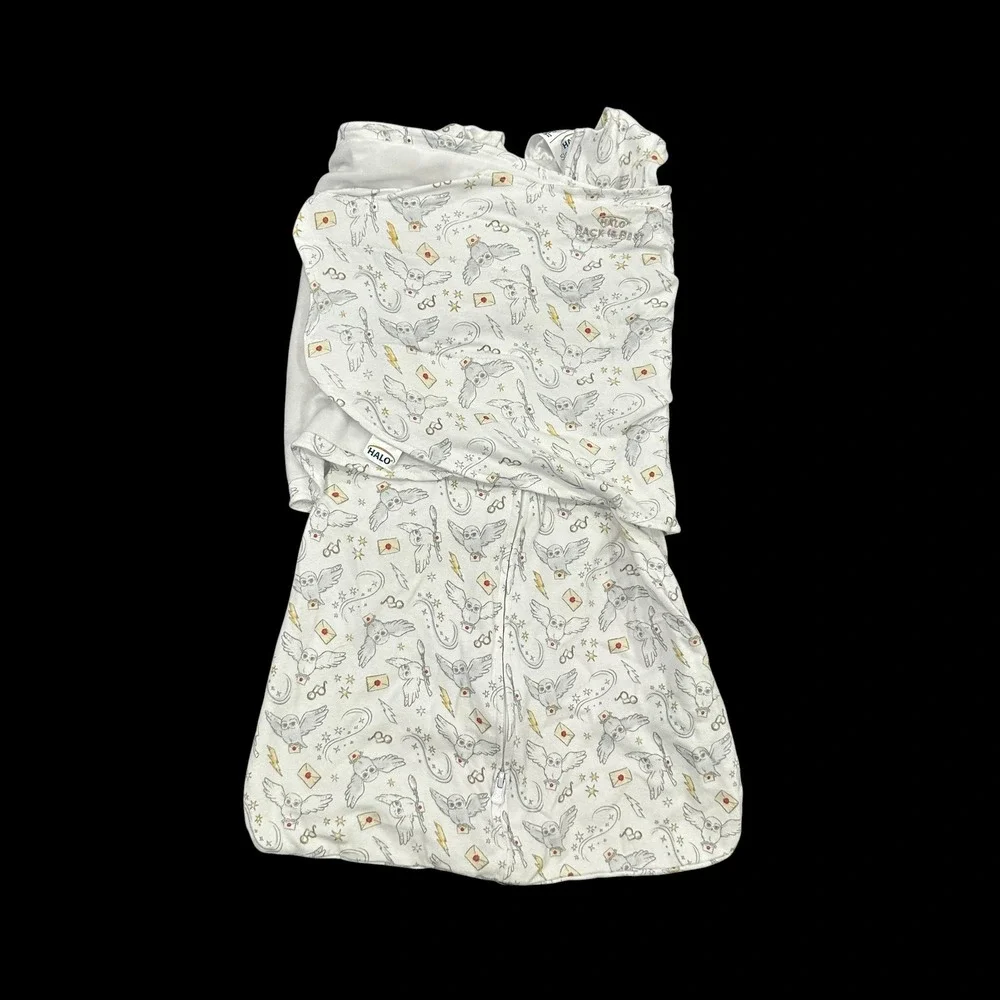 HALO SleepSack Swaddle Harry Potter Wizarding World Hedwig White Small 3-6M